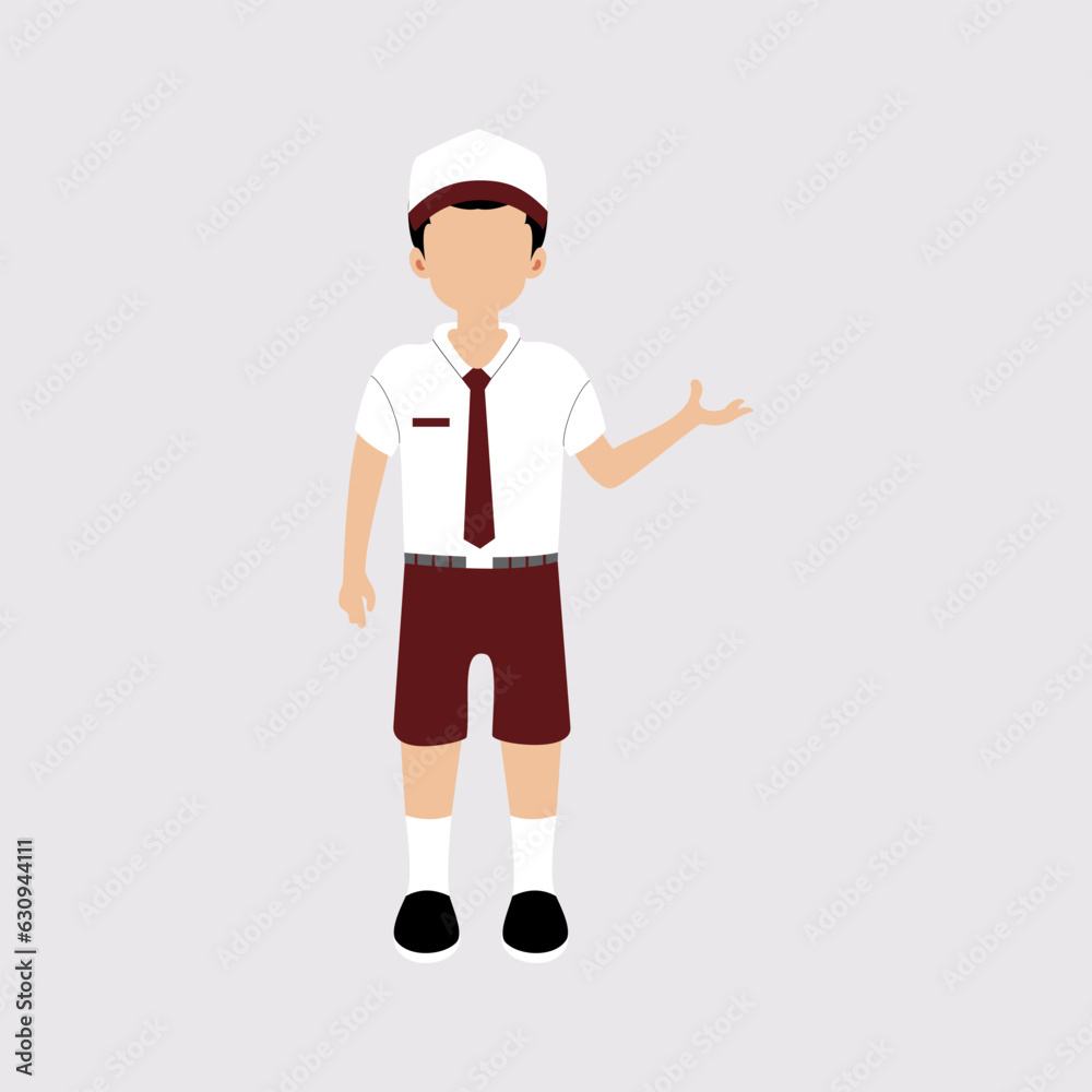 Student flat illustration vector element Student flat illustration vector element