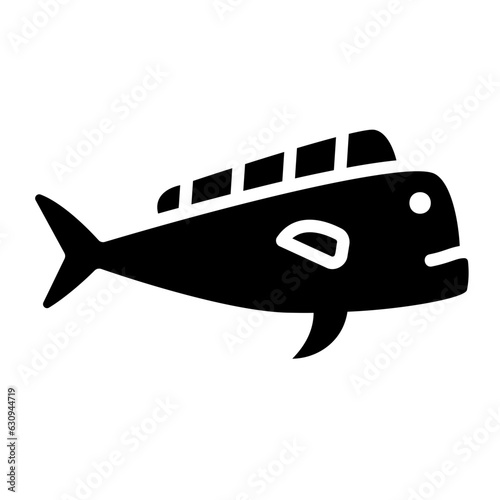 mahi mahi glyph icon