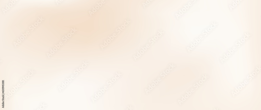 Smooth beige gradient background. Soft neutral liquid wallpaper. Universal nude color texture for banner, flyer, poster. Abstract blurred backdrop cover. Calm light vector illustration