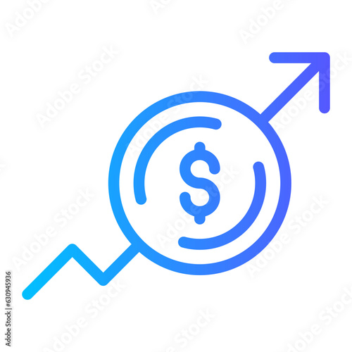 Free Download growth gradient icon - GFXLoad