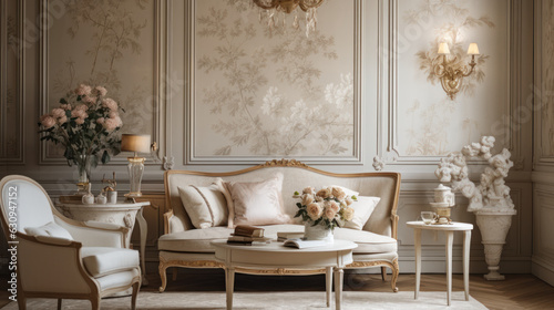  a elegant living room wall   © Sekai