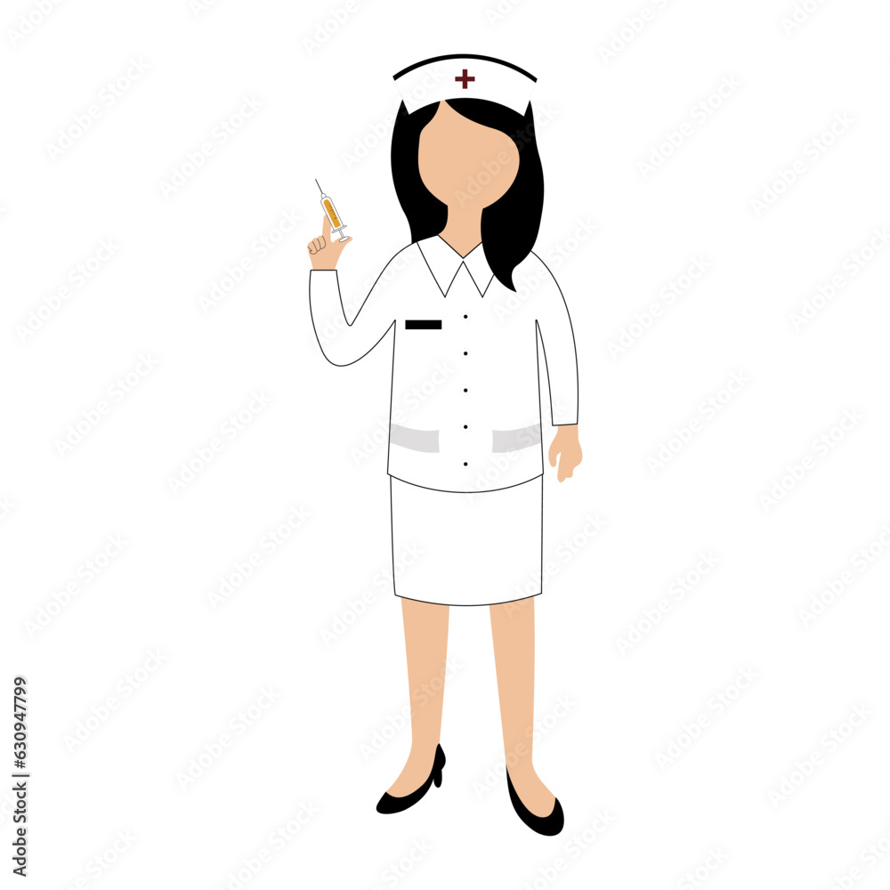 Medical people flat illustration vector element Medical people flat illustration vector element