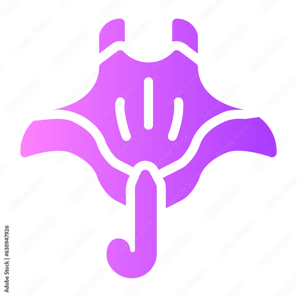Obraz premium manta ray Gradient icon