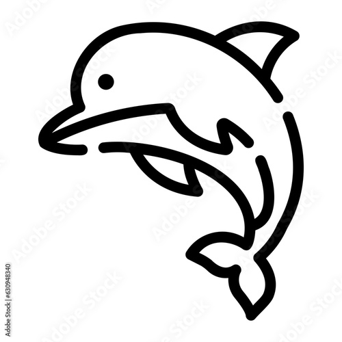 dolphin Line Icon
