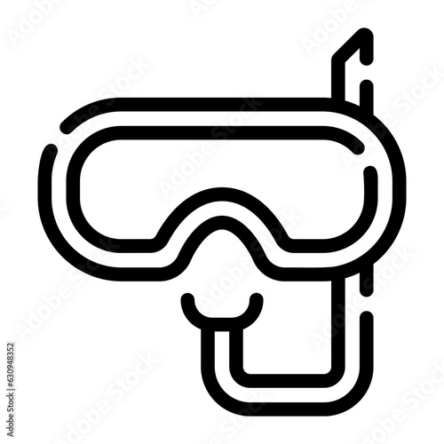 snorkel Line Icon