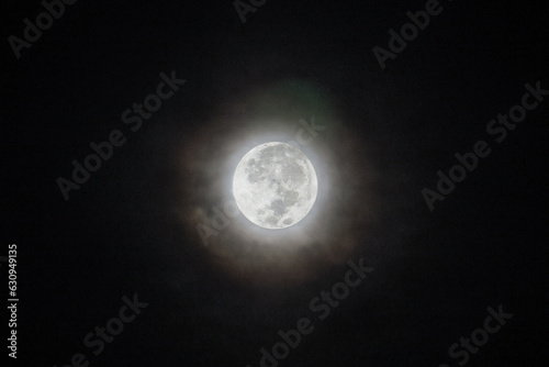 full moon in the night sky