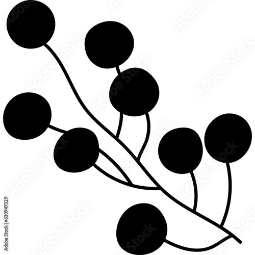 Branch Rowan Berry Silhouette