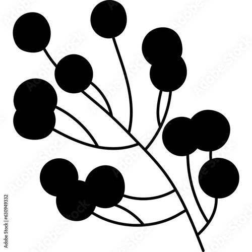 Branch Rowan Berry Silhouette