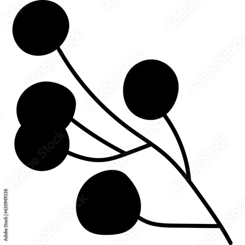 Branch Rowan Berry Silhouette
