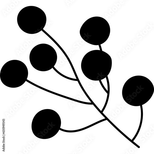 Branch Rowan Berry Silhouette
