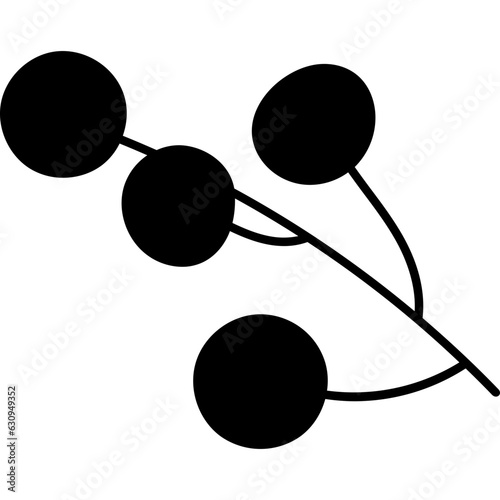 Branch Rowan Berry Silhouette
