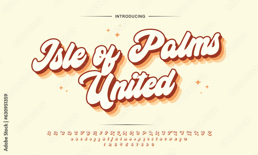 Retro bold script with Groovy style, unique design taste and combine with classic retro style of the 80s, trendy, vintage. Typography typeface uppercase lowercase and number. vector illustration Retro bold script with Groovy style, unique design taste and combine with classic retro style of the 80s, trendy, vintage. Typography typeface uppercase lowercase and number. vector illustration