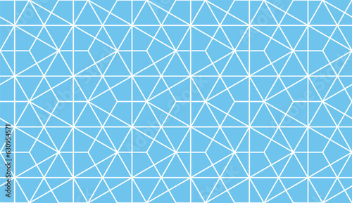 The geometric pattern with lines. Seamless vector background. White and blue texture. Graphic modern pattern. Simple lattice graphic design