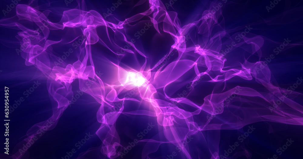 Obraz premium Abstract purple energy magical waves glowing background