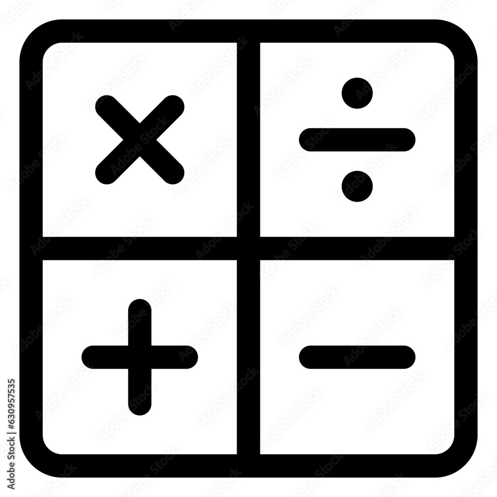 Obraz premium math icon