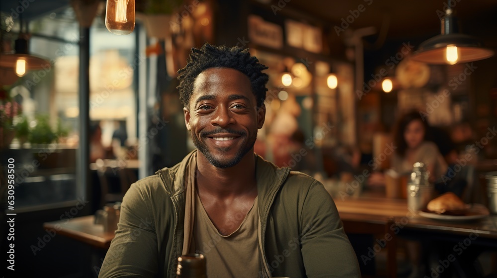 Man at Cafe Man at Cafe