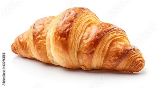 Vászonkép croissant isolated on white background