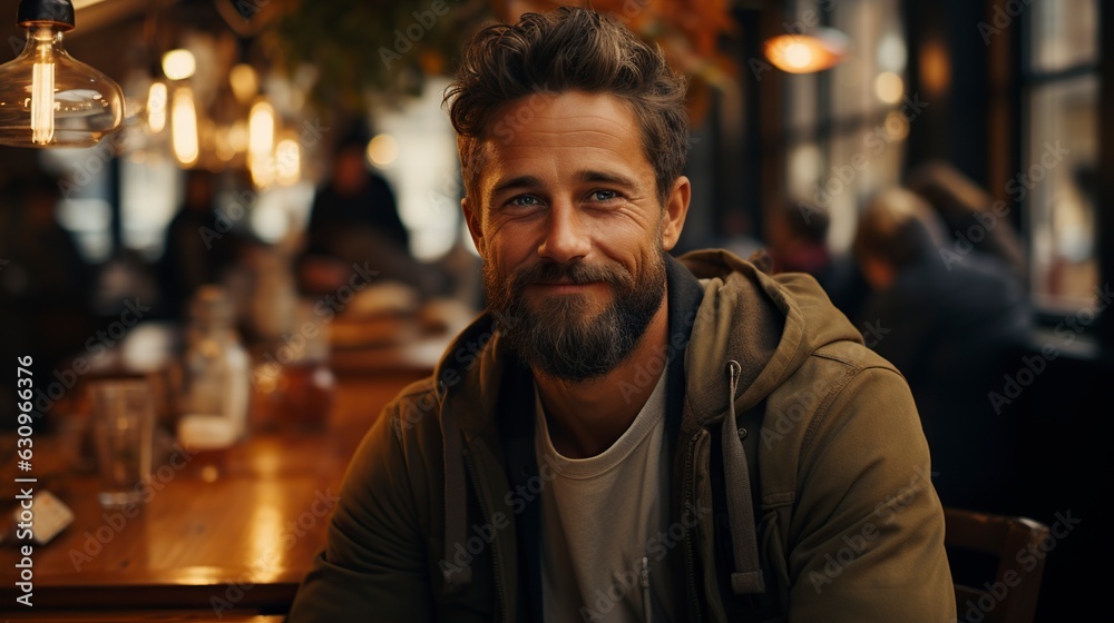 Man at Cafe Man at Cafe