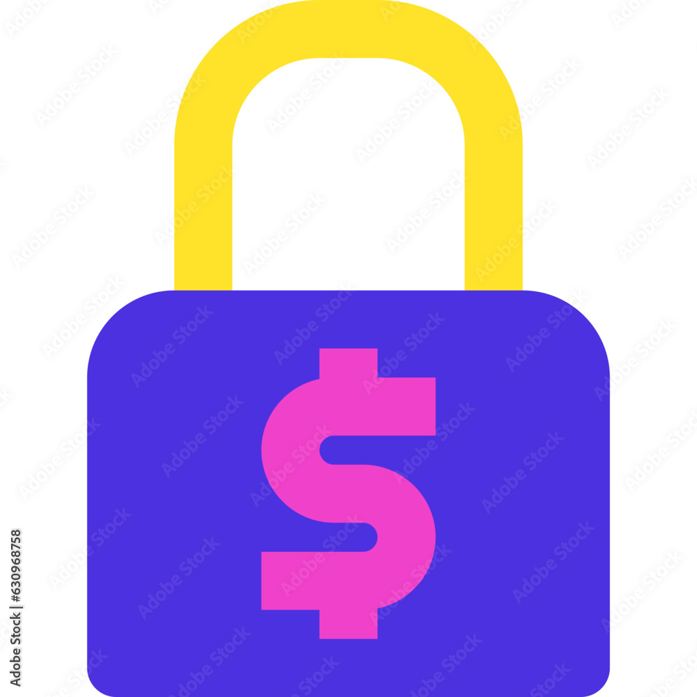 security financial flat icon security financial flat icon
