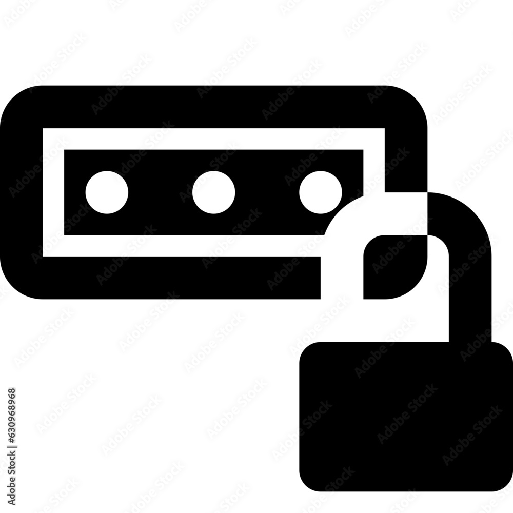 authentication security black solid icon authentication security black solid icon