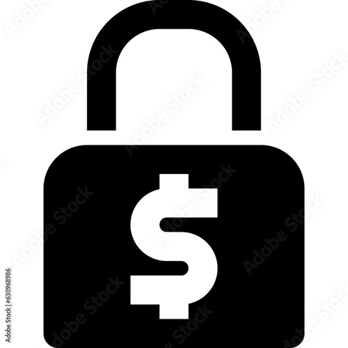 security financial black solid icon