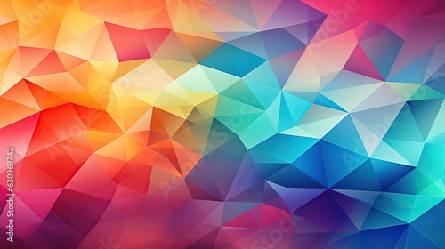 Colorful geometric pattern of triangles