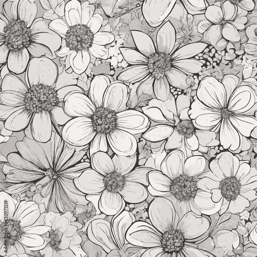 Wallpaper Mural seamless floral background Torontodigital.ca