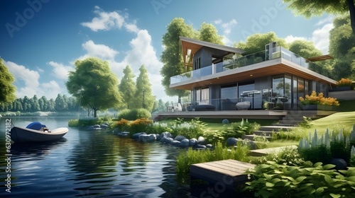 House on the island © Intelexart
