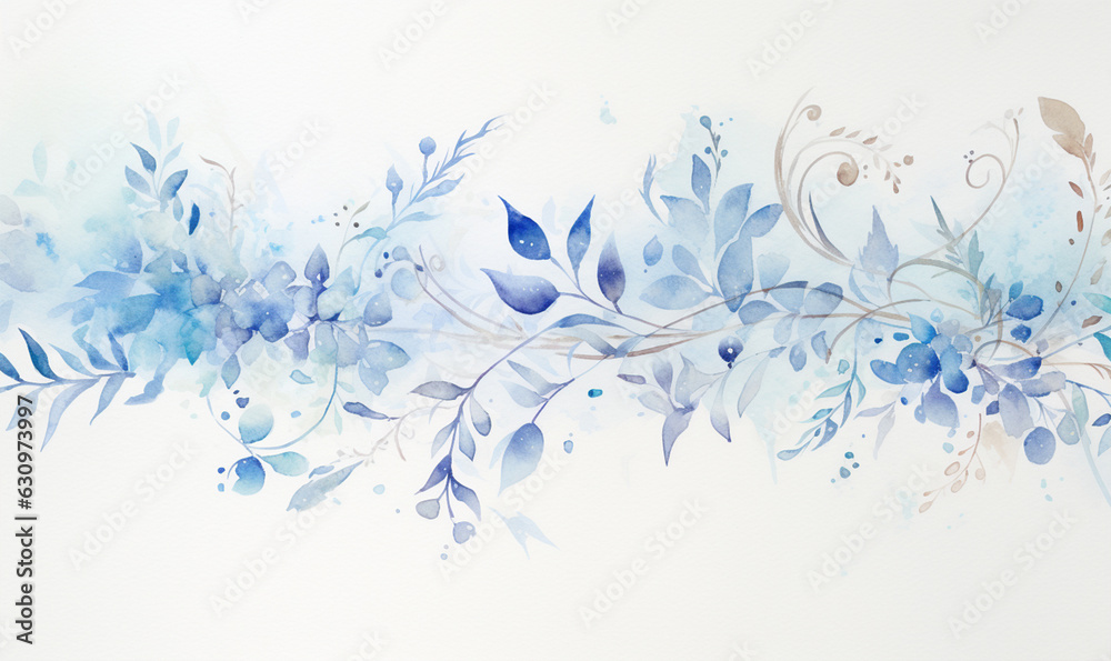 Fototapeta premium watercolor flowers, background, pastel colors, template for design