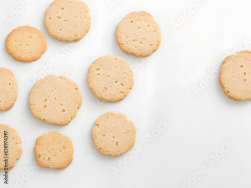 coffee biscuit cookie isolated wallpaper top view background relax