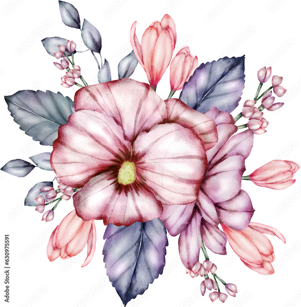 Flower Bouquet Watercolor illustration