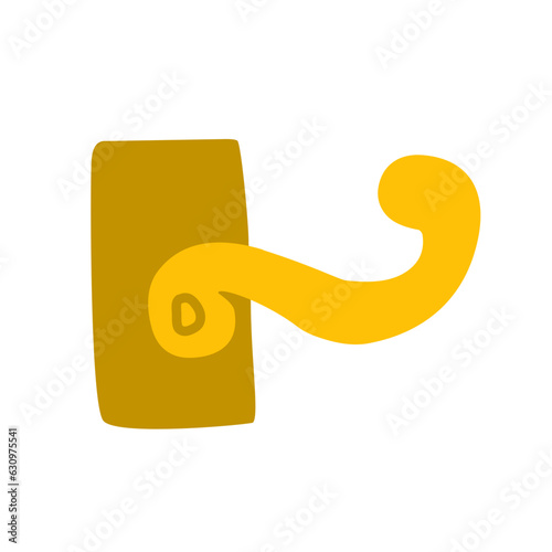 golden doorknob element