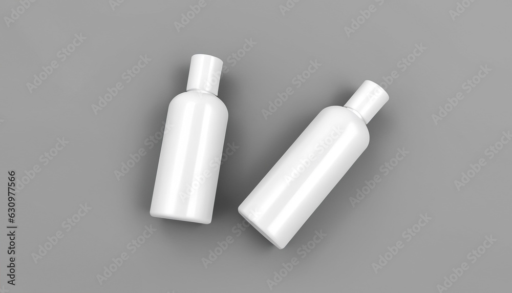 Realistic cosmetic bottle mock-ups Realistic cosmetic bottle mock-ups