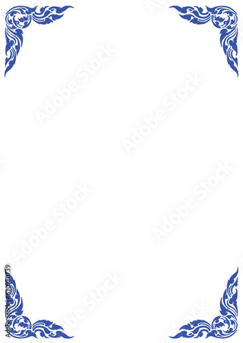 beautiful blue thai pattern frame so beautiful