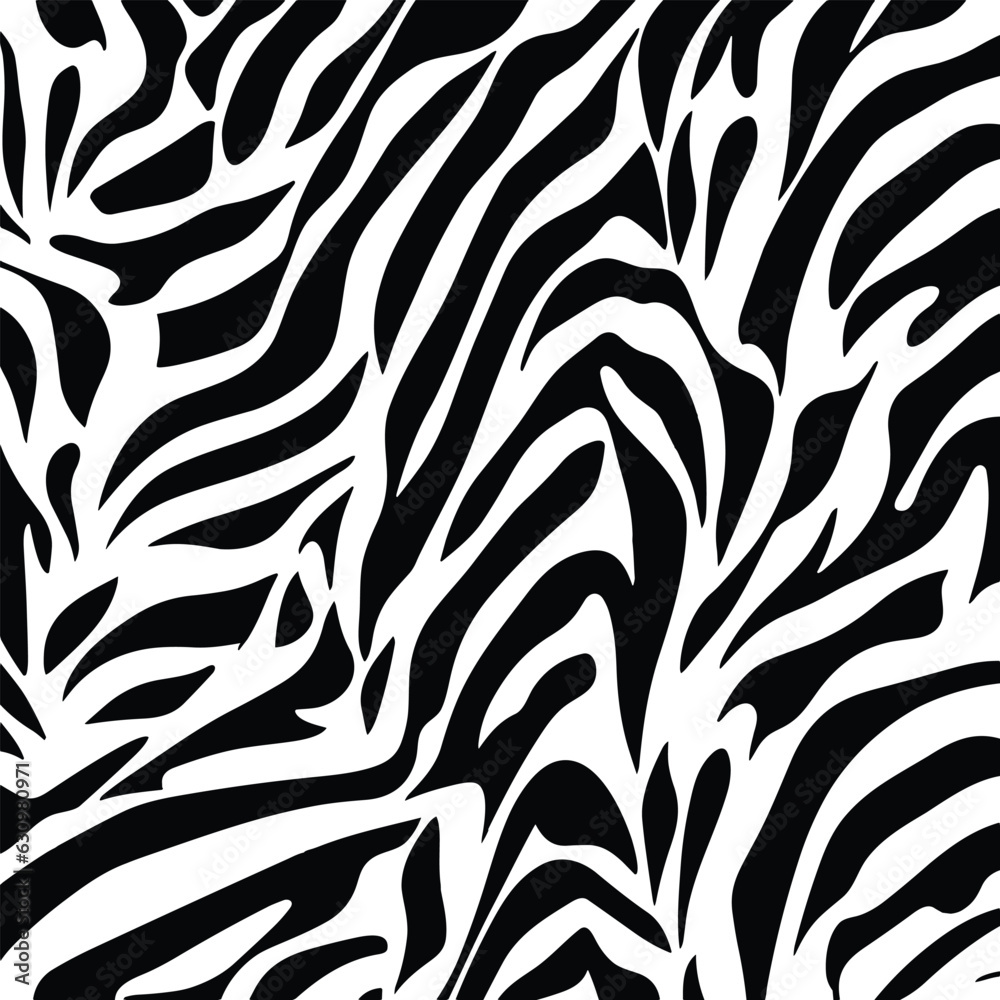 Animals jungle tiger zebra fur texture pattern seamless repeating white black