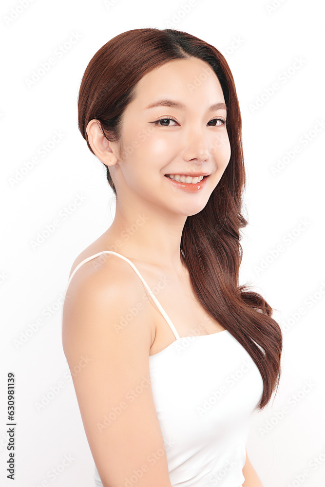 Beautiful young asian woman with clean fresh skin on white background, Face care, Facial treatment, Cosmetology, beauty and spa, Asian women portrait. Beautiful young asian woman with clean fresh skin on white background, Face care, Facial treatment, Cosmetology, beauty and spa, Asian women portrait.