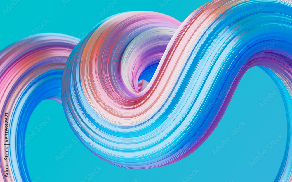 Abstract gradient curve background, 3d rendering. Abstract gradient curve background, 3d rendering.