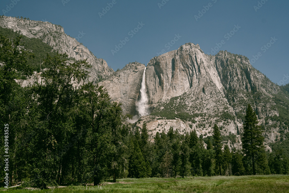 Yosemite Valley view of waterfall