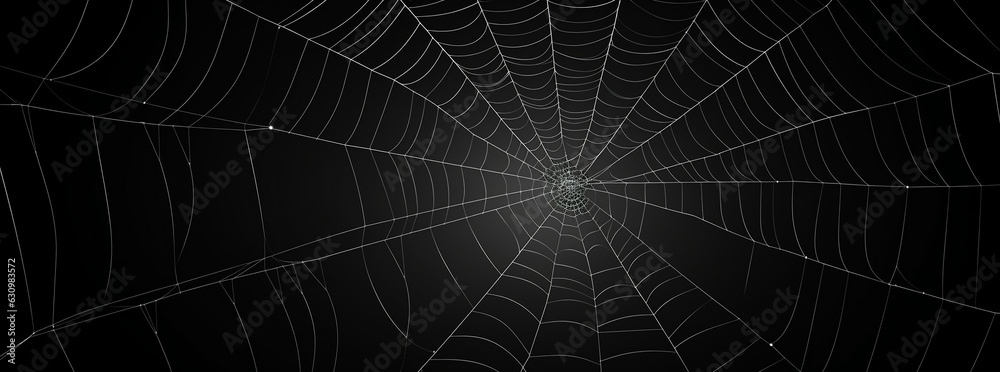 Naklejka premium the spiderweb is shown in black and white