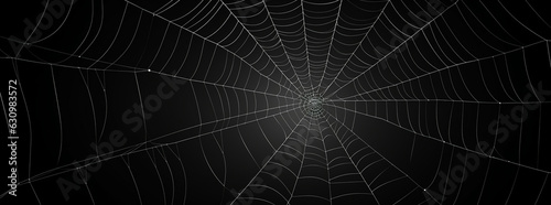 the spiderweb is shown in black and white