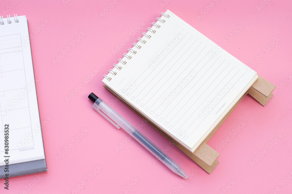 To do list note book with pen. Copy space To do list note book with pen. Copy space