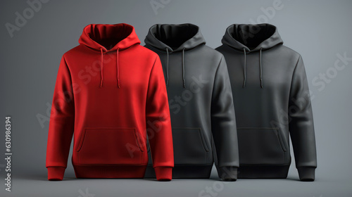 Mockup set color hoodies