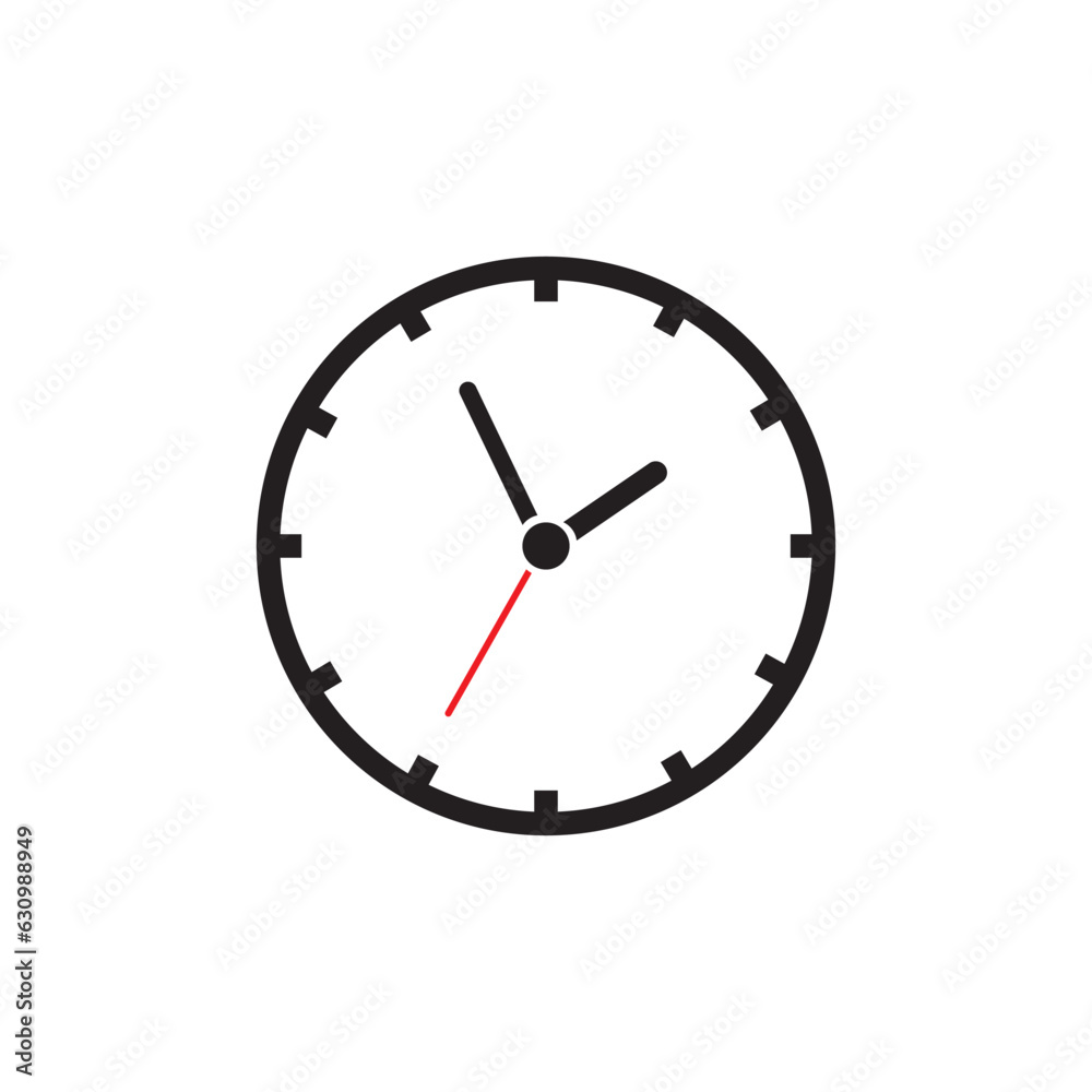 wall clock icon on a white background wall clock icon on a white background