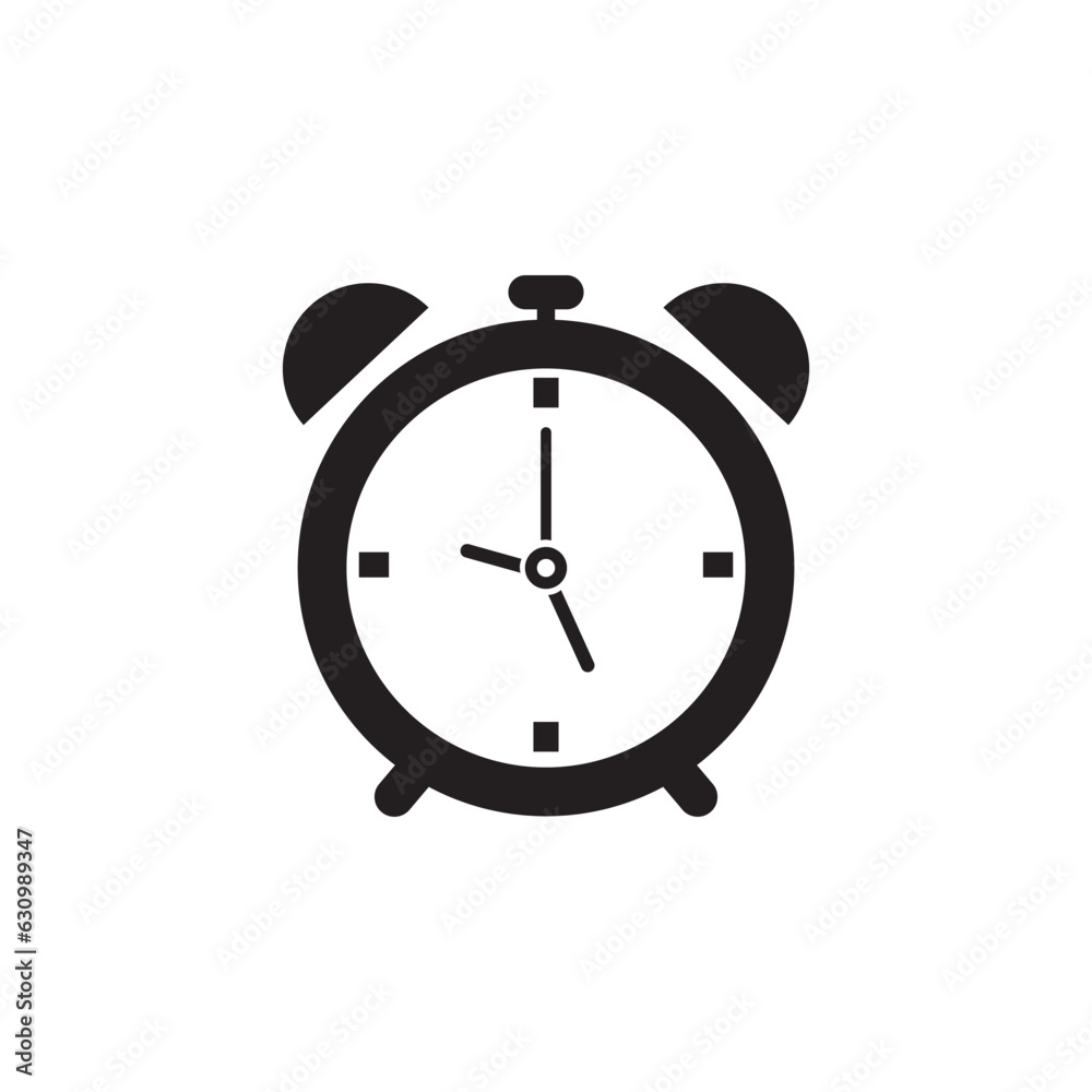 alarm clock icon on a white background alarm clock icon on a white background