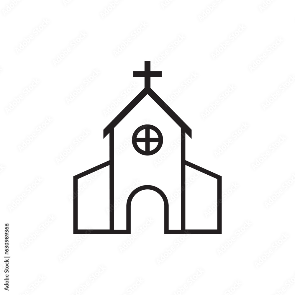 church icon on a white background