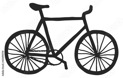 Bicycle icon. Eco transport icon. Bike symbol