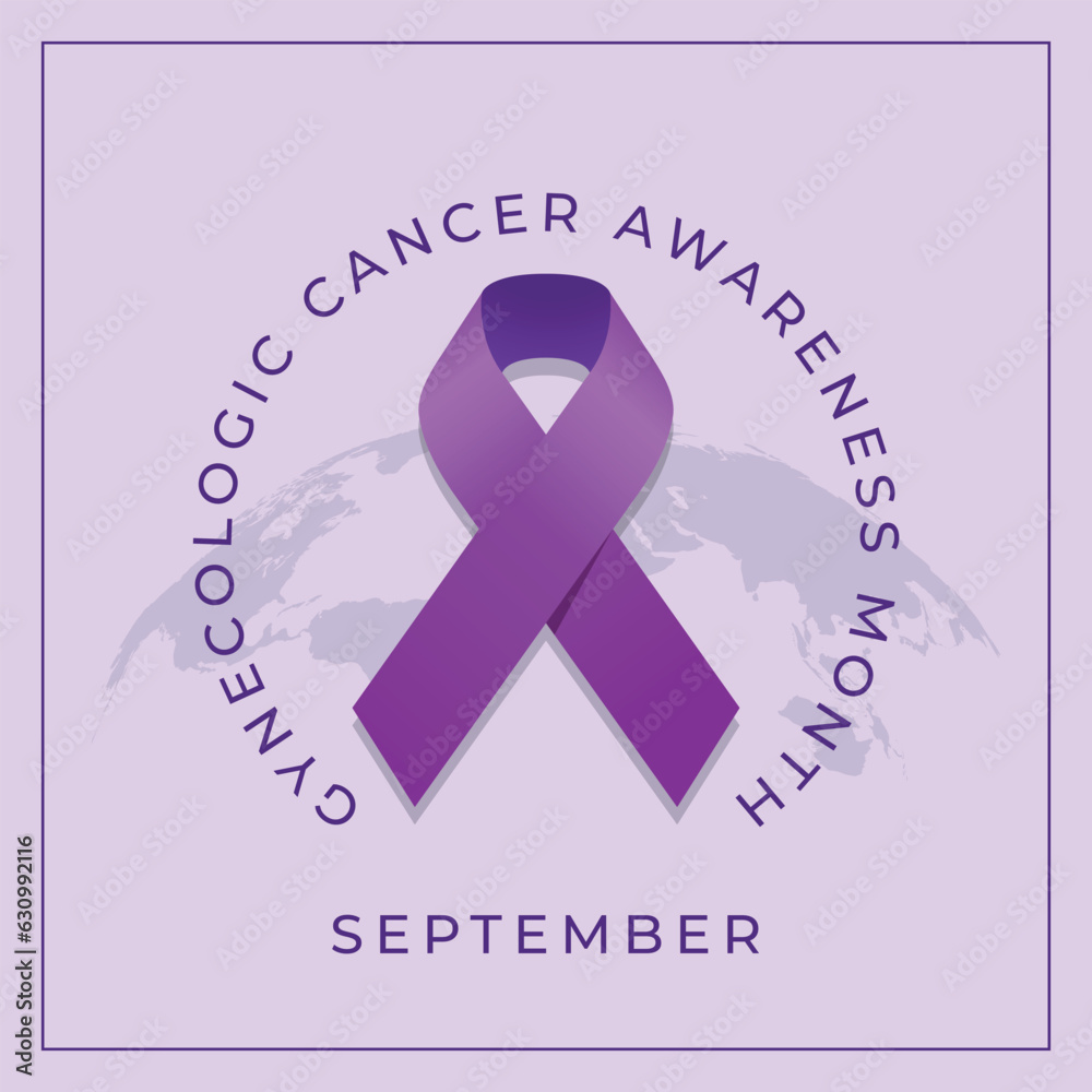 Good Cancer Vetor de vector graphic of Gynecologic Cancer Awareness Month good for ...