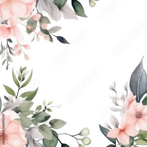 beautiful vector hand drawn pink roses wedding invitation card set