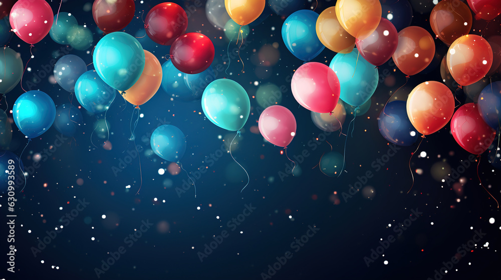 colorful balloons background