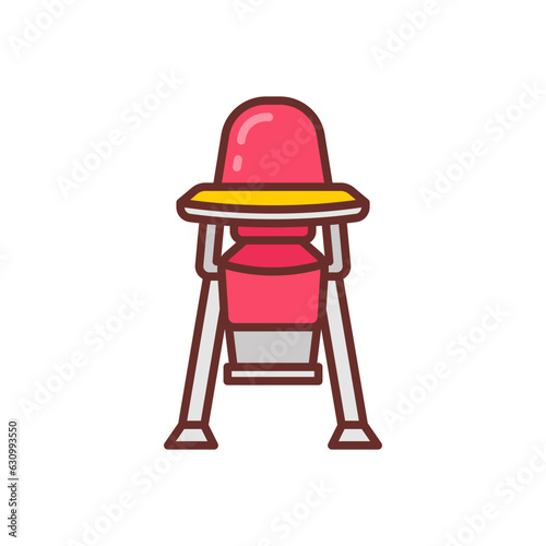 Baby Chair icon in vector. Illustration